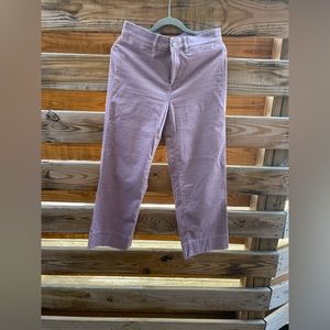 Velvet lilac wide leg pants